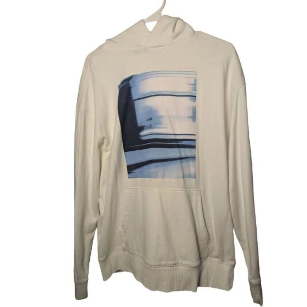 Express White Hoodie - Size M - Made in Bangladesh - Used